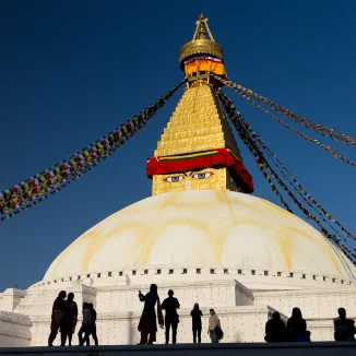 I've recently posted this photo of the Boudha Stupa on Instagram. Click it to see the related webpage.